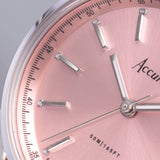 Accurist Everyday Ladies Watch | Silver Case & Stainless Steel Bracelet with Peony Pink Dial | 30mm