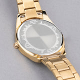 Accurist Everyday Ladies Watch | Gold Case & Stainless Steel Bracelet with White Dial | 30mm