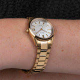 Accurist Everyday Ladies Watch | Gold Case & Stainless Steel Bracelet with White Dial | 30mm