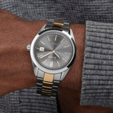 Accurist Everyday Men's Watch | Silver Case & Two Tone Stainless Steel Bracelet with Grey Dial | 40mm