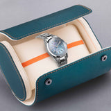 Accurist Everyday Solar Ladies Watch | Silver Stainless Steel Case & Bracelet with Blue Mother-of-Pearl Dial | 30mm