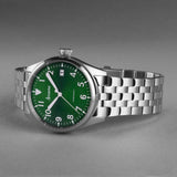 Accurist Aviation Men's Watch | Silver Case & Stainless Steel Bracelet with Forest Green Dial | 41mm