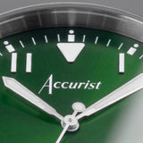 Accurist Aviation Men's Watch | Silver Case & Stainless Steel Bracelet with Forest Green Dial | 41mm