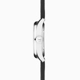 Accurist Aviation Men's Watch | Silver Case & Black Leather Strap with Black Dial | 41mm