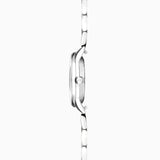 Accurist Dress Diamond Ladies Watch | Silver Stainless Steel Case & Bracelet with White Mother of Pearl Dial | 28mm