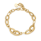 Chain Bracelet With 14K Gold Pvd Coating.|Bay13