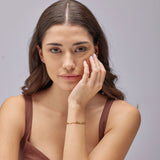 316L stainless steel bracelet and 14K gold pvd coating.|BAY15