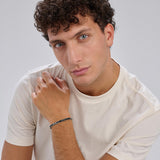 316L stainelss steel bracelet and satin black pvd coating|BBC11