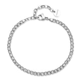 Tennis Bracelet With Clear Cubic Zirconia.|Bei099