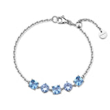 Bracelet With Light Sapphire Color Round And Cushion Cubic Zirconia. | Big12