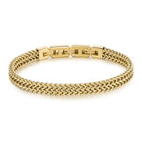 Chain Bracelet And 14K Gold Pvd Coating.|Bik100