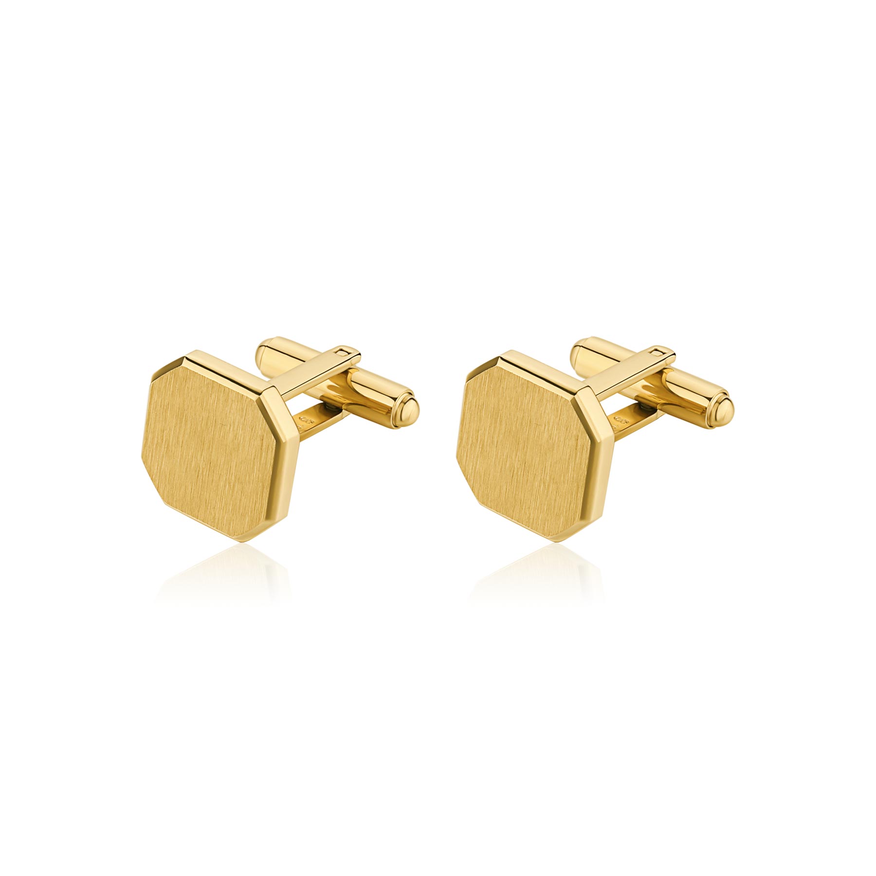 Cufflinks And 14K Gold Pvd Coating.|Bik106