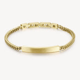 316L stainless steel bracelet and 14K gold pvd coating.|BIK12