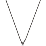 Necklace And Ruthenium Color Pvd Coating.|Bkc03