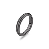 Ring And Ruthenium Color Pvd Coating. | Bkc33B