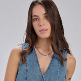 316L stainless steel ball chain necklace with a shell pearl.|BPC03