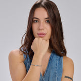 316L stainless steel ball chain bracelet with a shell pearl.|BPC13