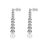 Ball Earrings With A Shell Pearl.|Bpc26