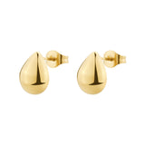 Stud Earrings And 14K Gold Pvd Coating In A Drop Shape.|Bpc41