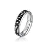 Ring With Black Enamel. | Bul35C