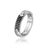 Ring With Black Enamel. | Bul37E