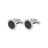 Cufflinks With Black Enamel.|Bul42
