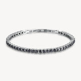 316L stainless steel bracelet with black zircons.|BVD11