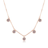 316L stainless steel double strand bracelet and 14K gold pvd coating with clear crystals.