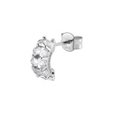 925  Rhodium-Plated Sterling Silver Cross-Shaped Pendant With Shell Pearl And Clear Cubic Zirconia.|Fiw134