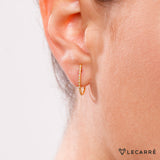 Lecarre 18 Ct. Gold & Diamond Earrings