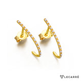 Lecarre 18 Ct. Gold & Diamond Earrings