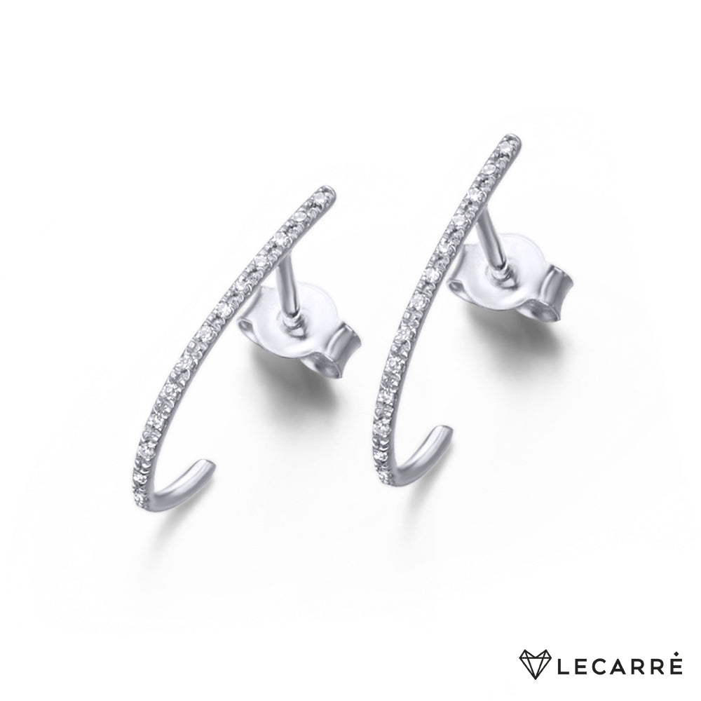 Lecarre 18 ct Gold O.b brill earring. 0.060 Q.hi  GB003OB.00 Highcove