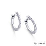 Lecarre 18 ct Gold O.B and bright hoops 0.06 Q.  GB007OB.00 Highcove
