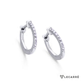 Lecarre 18 ct Gold O.B and bright hoops 0.06 Q.  GB007OB.00 Highcove