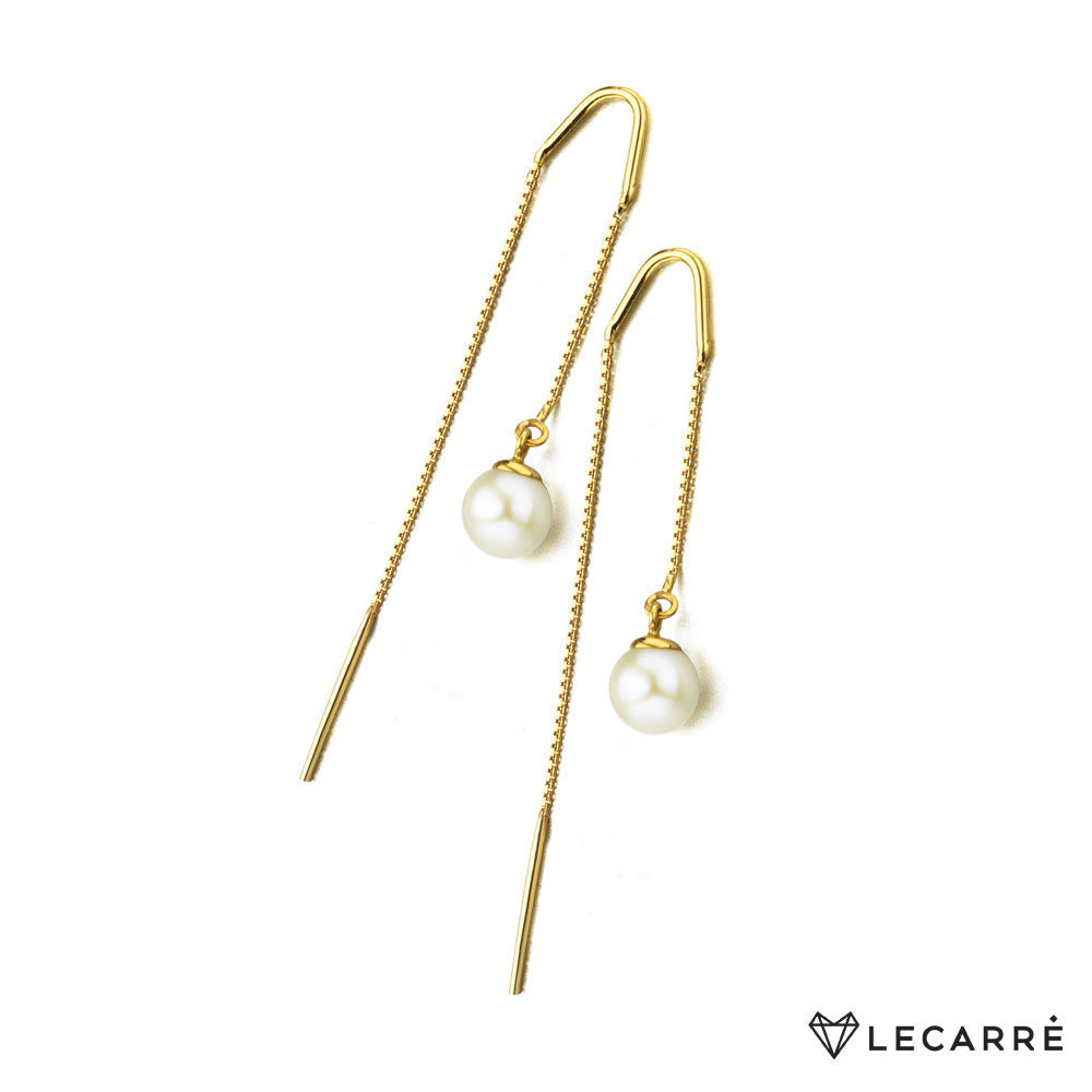 Lecarre 18 ct Gold Gold and pearl earrings  GB016OA.00 Highcove