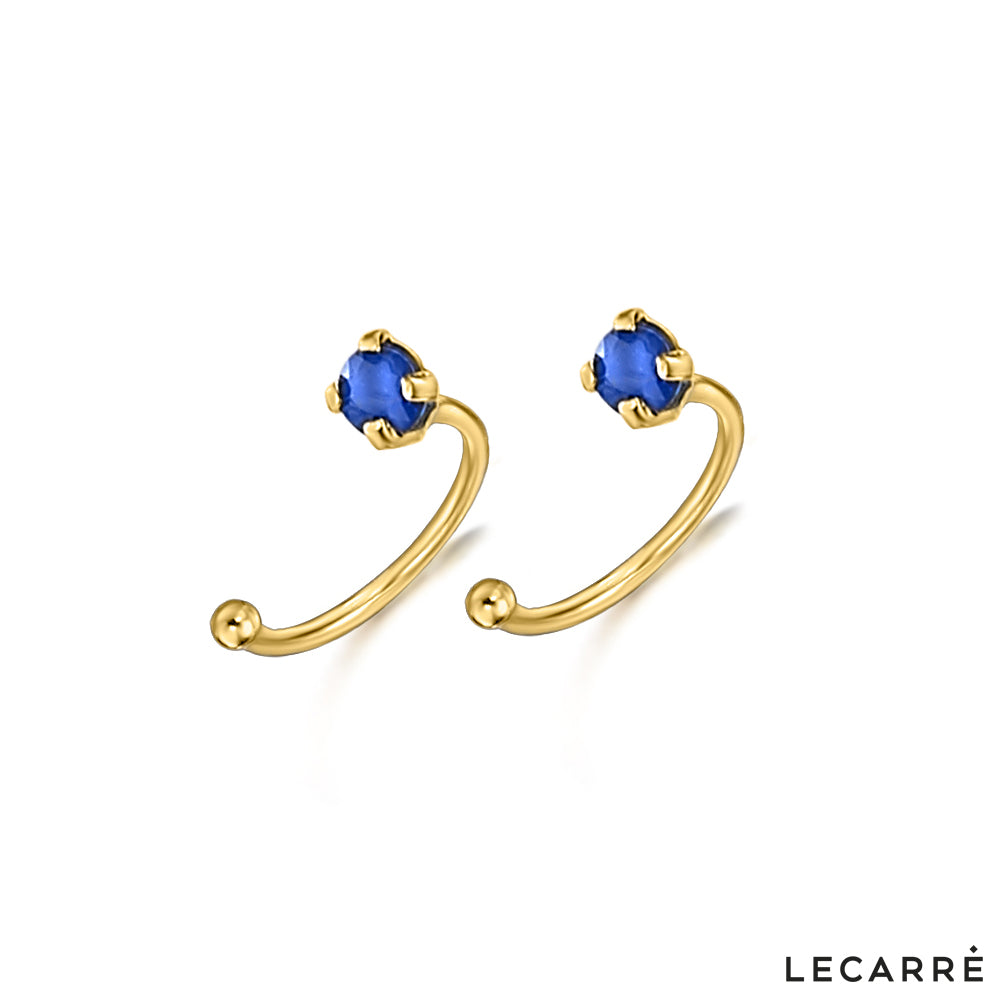 Lecarre 18 ct Gold EAR CUFF O.A. And sapphire  GB019ZA.00 Highcove