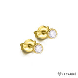 Lecarre 18 ct Gold Earrings Chaton O.A Bril.0.10  GB020OA.00 Highcove