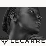 Lecarre 18 ct Gold O.b brill bar earrings.  GB046OB.00 Highcove
