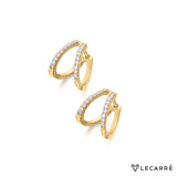 Lecarre 18 Ct. Gold & Diamond Earrings
