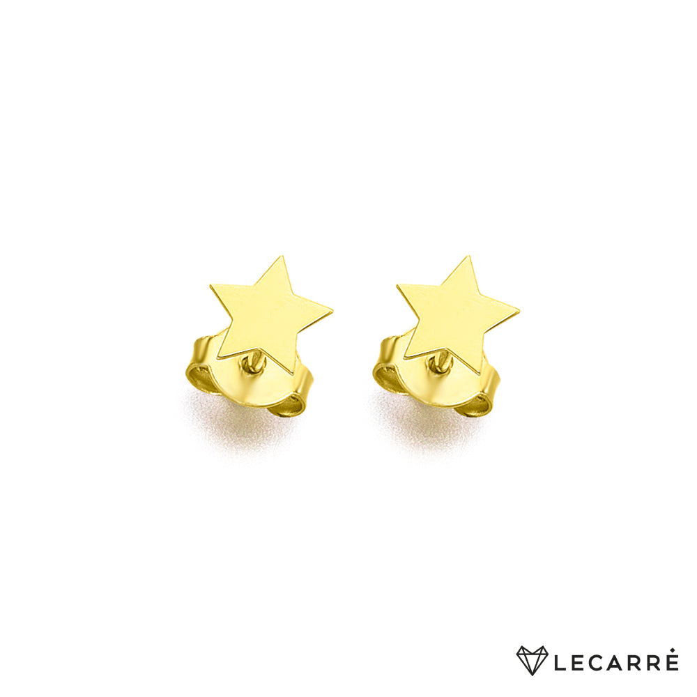Lecarre 18 ct Gold Earring O.A star.  GB063OA.00 Highcove