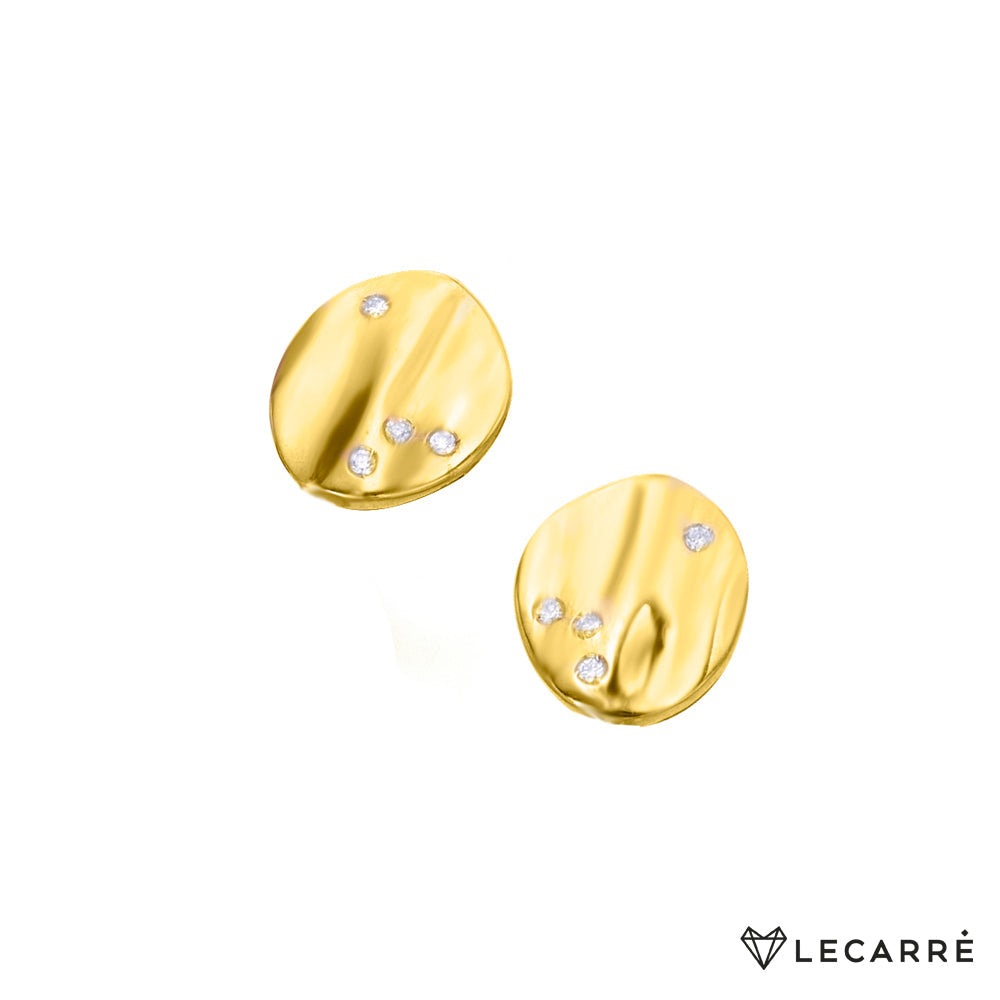 Lecarre 18 ct Gold Earrings O.A. Brill 0.032 Q.  GB091OA.00 Highcove