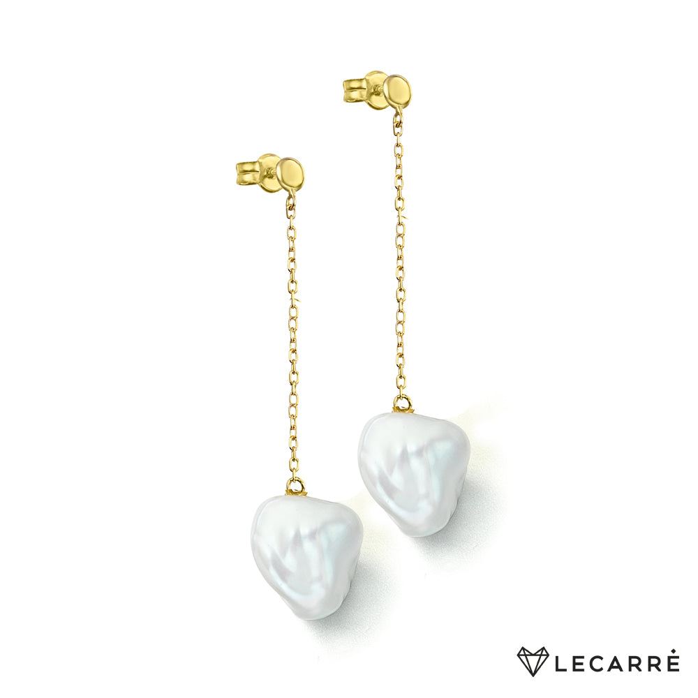 Lecarre 18 ct Gold Earrings O.A. Chain with  GB095OA.00 Highcove
