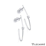 Lecarre 18 ct Gold O.b brill earring. 0.05 Q.hi  GB098OB.00 Highcove