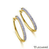 Lecarre 18 Ct. Gold & Diamond Earrings