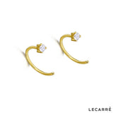 Lecarre 18 ct Gold Ear Cuff gold and brill. 0.06 qt.  GB120OA.00 Highcove