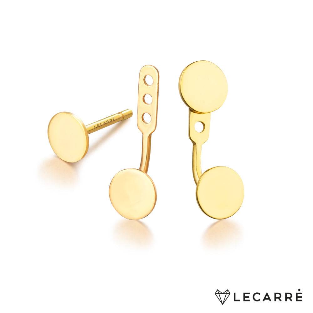 Lecarre 18 ct Gold Earcuff O.A. Double circle  GB125OA.00 Highcove
