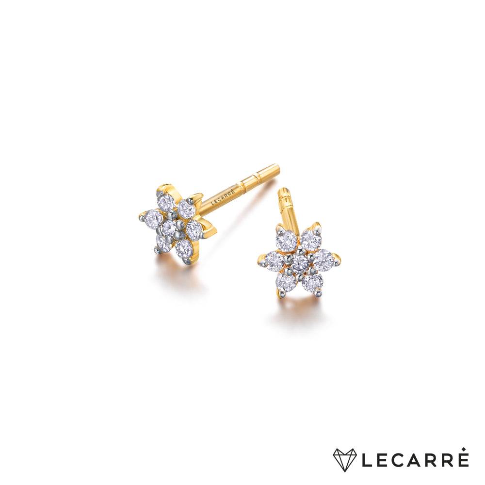 Lecarre 18 ct Gold Pend. Rosette O.A. And bril 0.084 ct  GB128OA.00 Highcove