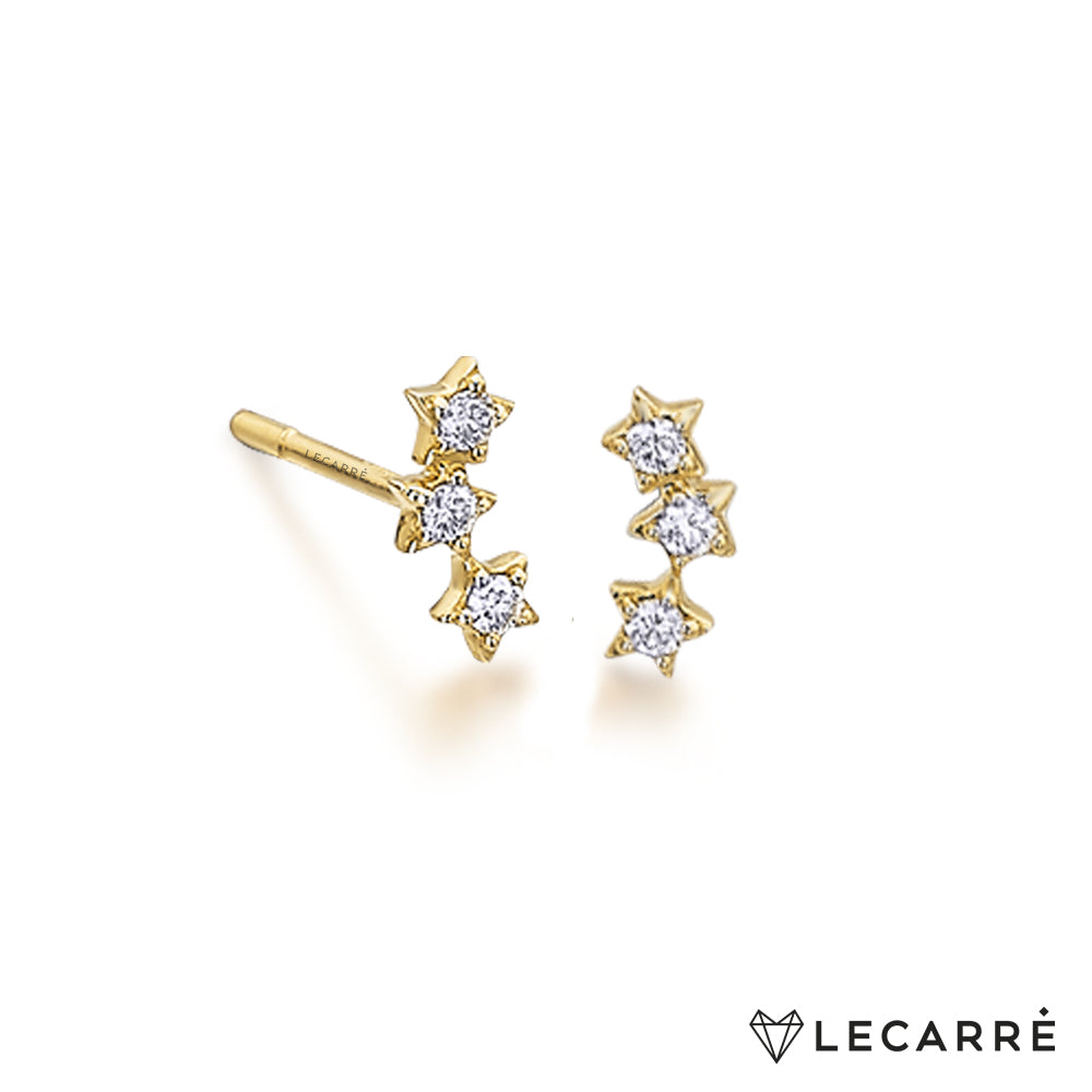 Lecarre 18 ct Gold Trepador Stars O.A. Y  GB138OA.00 Highcove