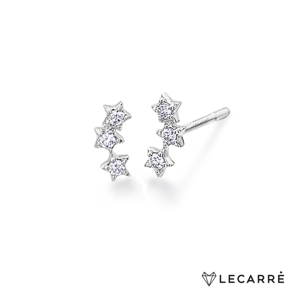 Lecarre 18 ct Gold Trepador Stars O.B. And Bril.  GB138OB.00 Highcove