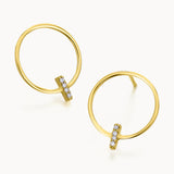 Lecarre 18 Ct. Gold & Diamond Earrings